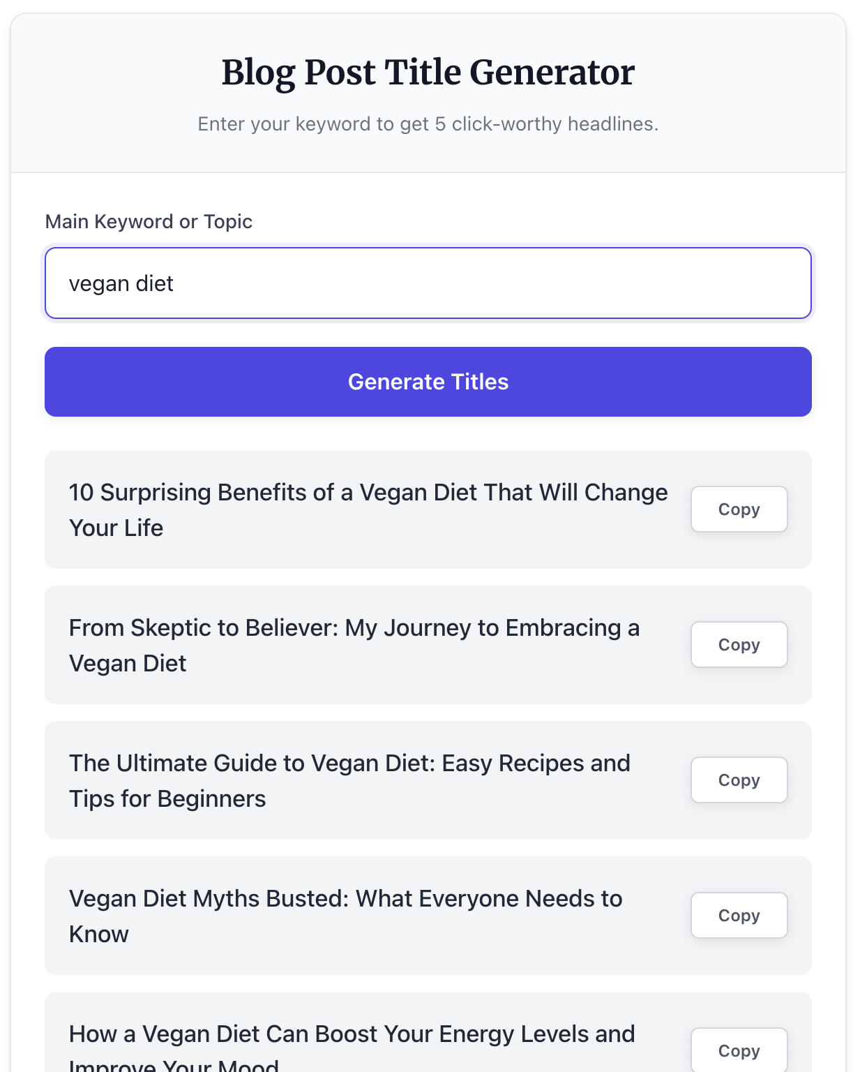 blog post title generator