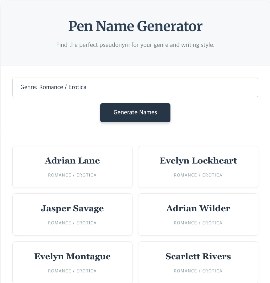 pen name generator